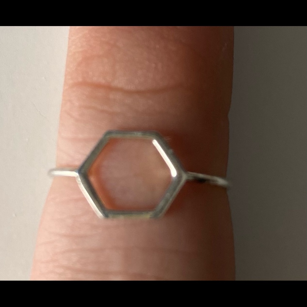 Silver Honeycomb Ring